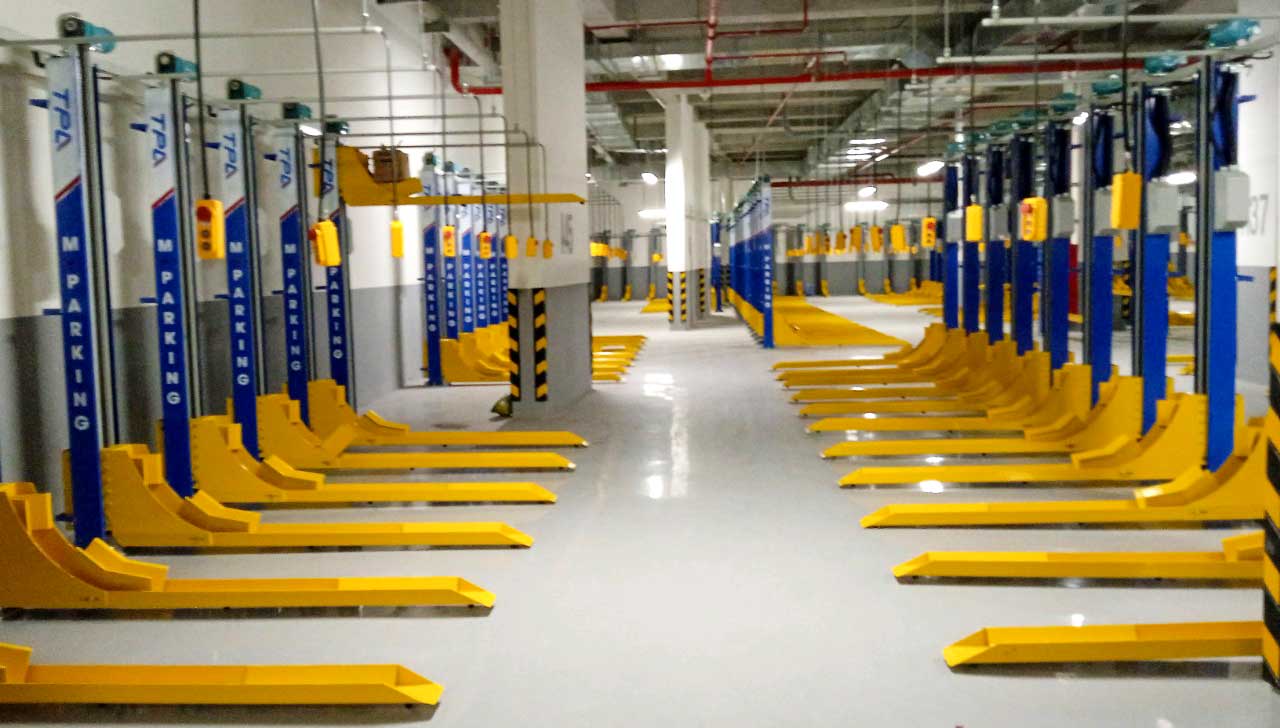 3-level puzzle car parking system