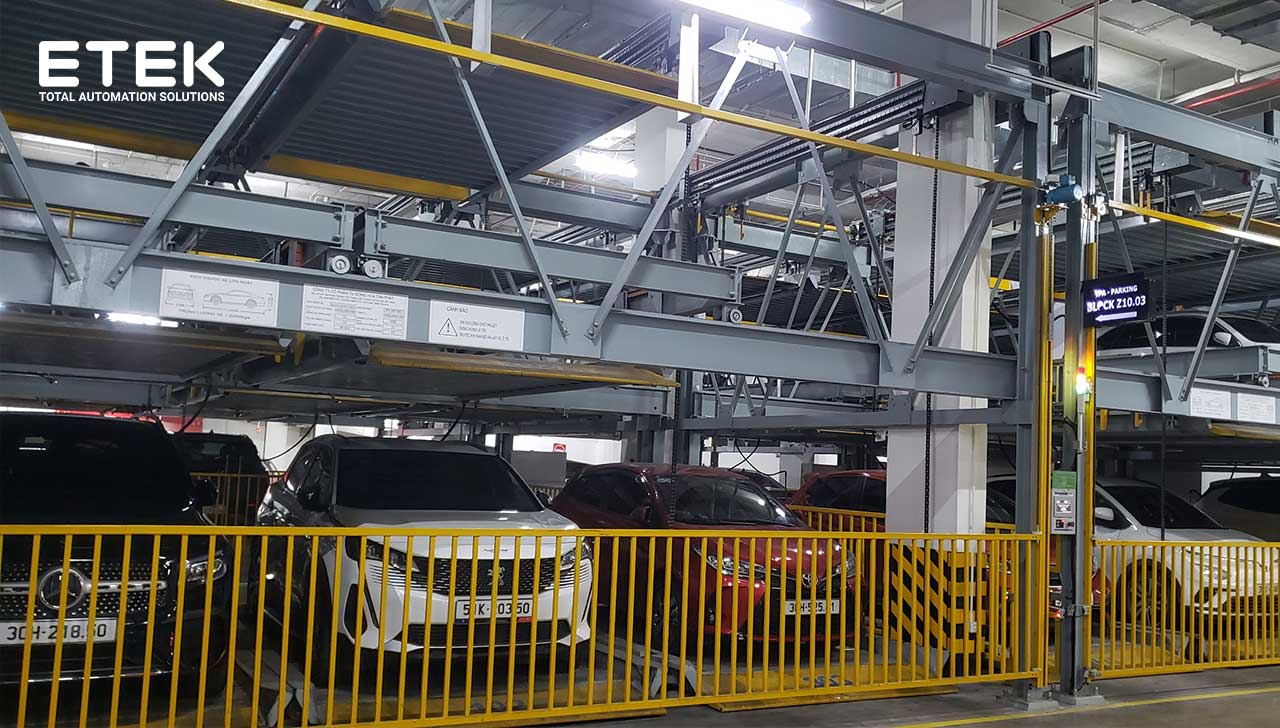 3-level puzzle car parking system